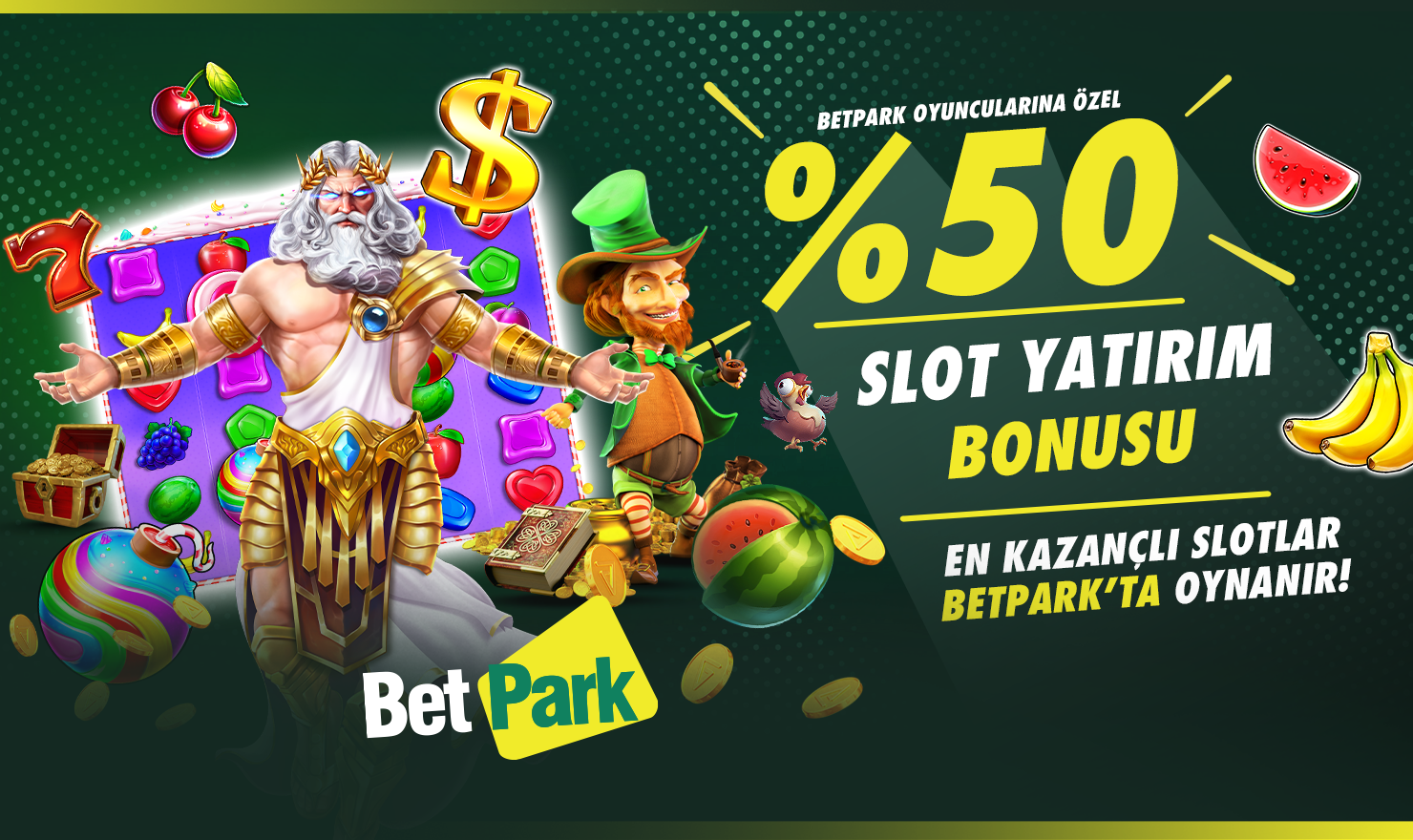 BETPARK üyelerine Özel %50 Slot Bonusu
